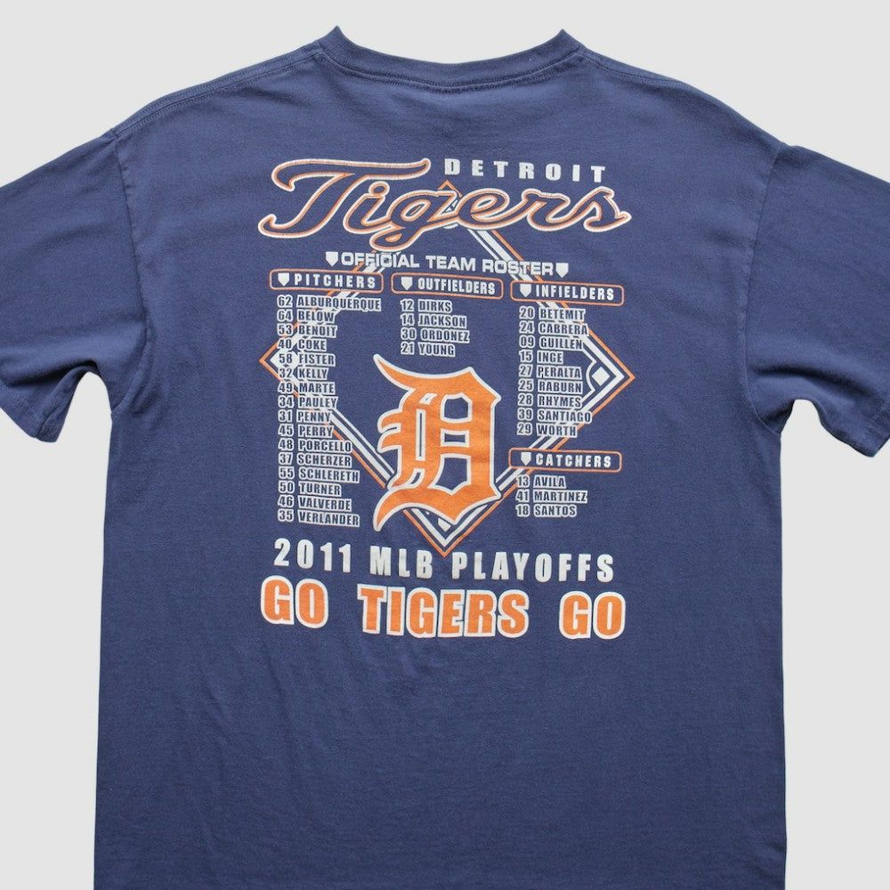 Detroit Tigers 2011 T-Shirt Blue Vintage