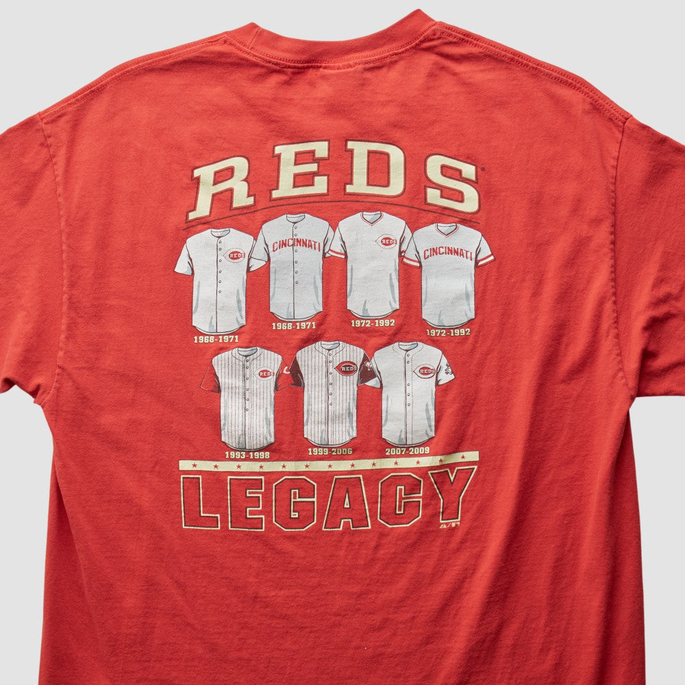 Cincinnati Reds Majestic 2000s T-Shirt Red Vintage