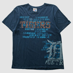 Detroit Tigers Majestic 2000s T-Shirt Navy Vintage