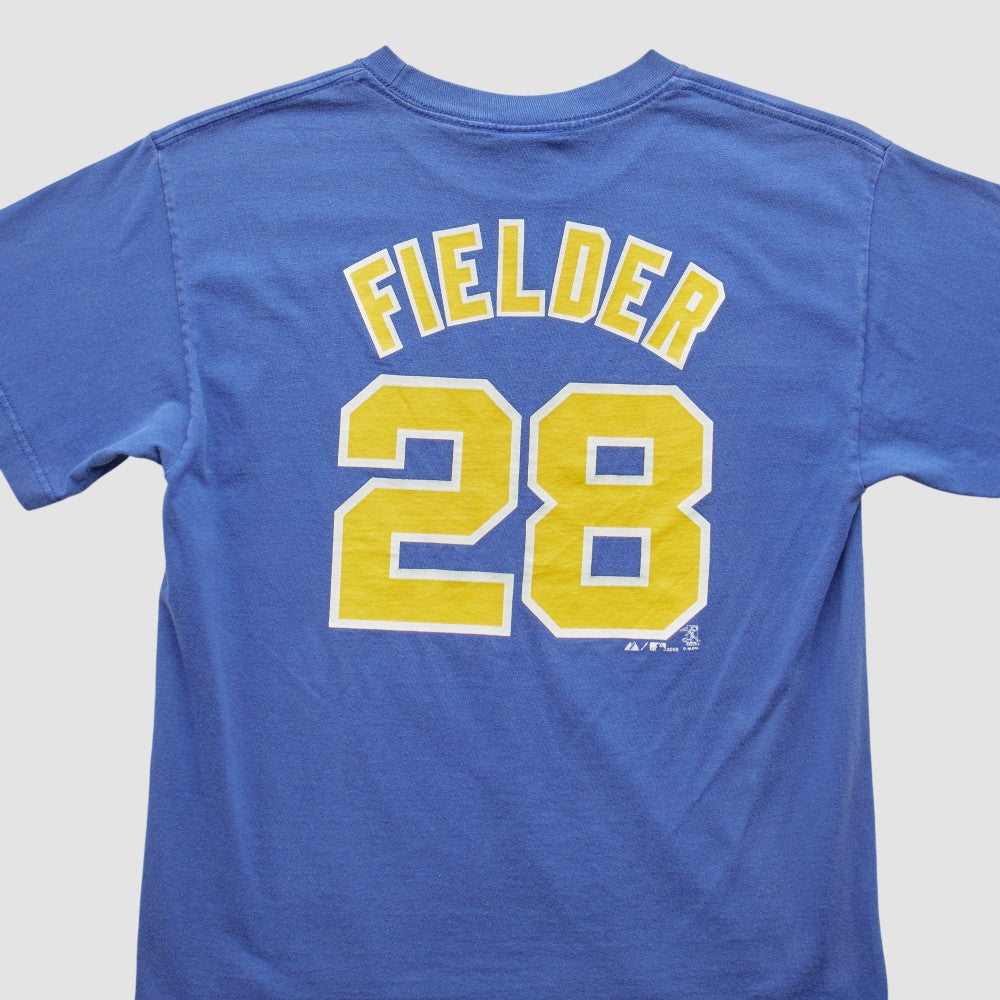 Milwaukee Brewers Majestic 2000s T-Shirt Blue Vintage