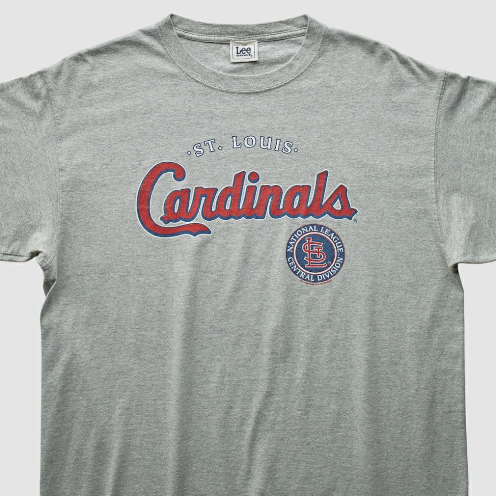 St. Louis Cardinals Lee Apparel 2000s T-Shirt Heather Gray Vintage