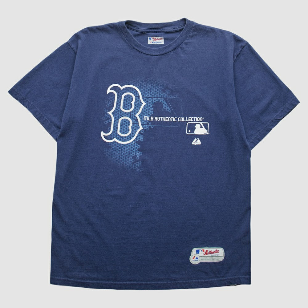 Boston Red Sox Majestic 2000s T-Shirt Navy Vintage