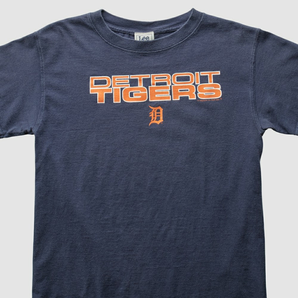 Detroit Tigers Lee Apparel 2000s T-Shirt Navy Vintage