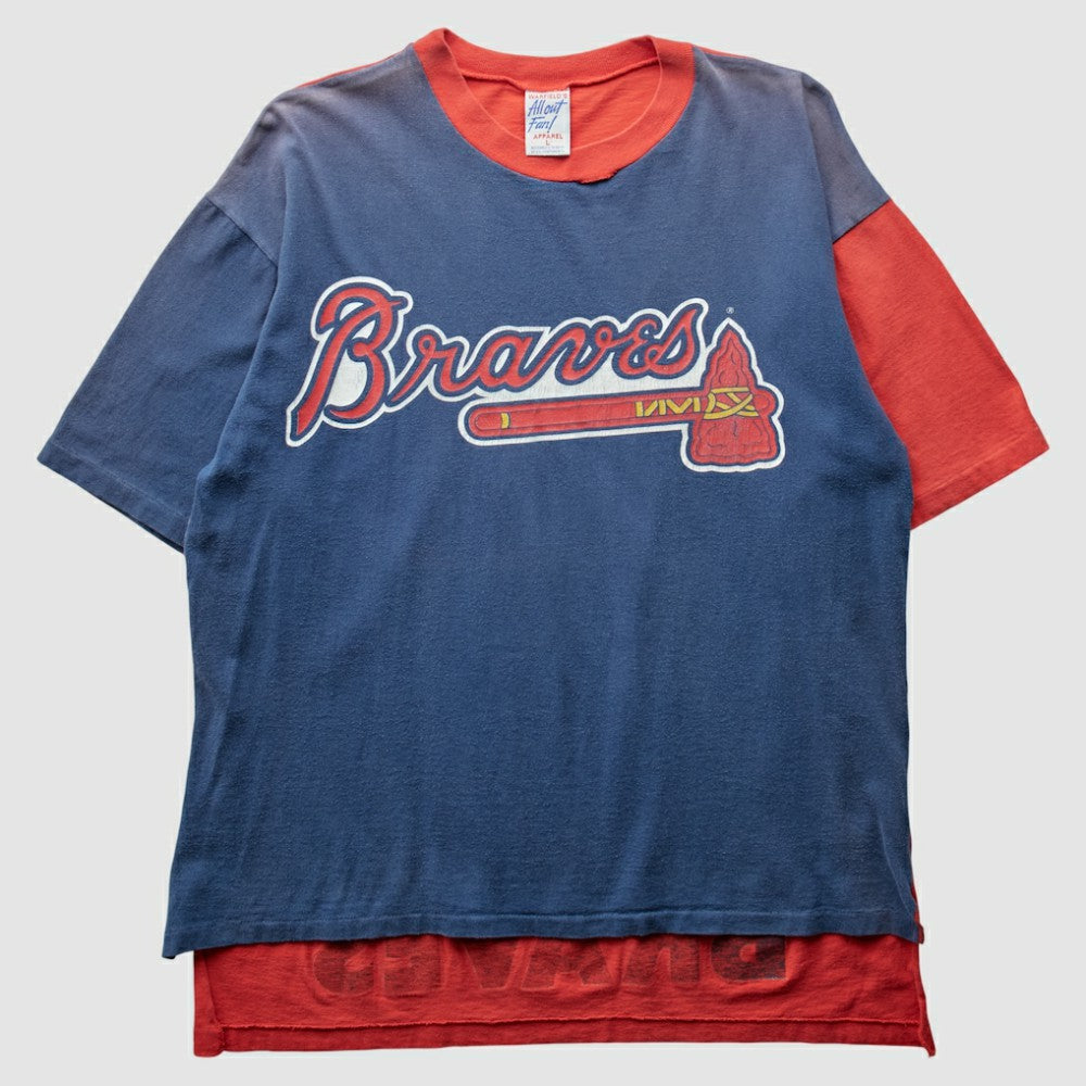 Atlanta Braves All Out Fan! 90s T-Shirt Blue Vintage