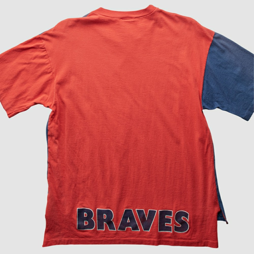 Atlanta Braves All Out Fan! 90s T-Shirt Blue Vintage