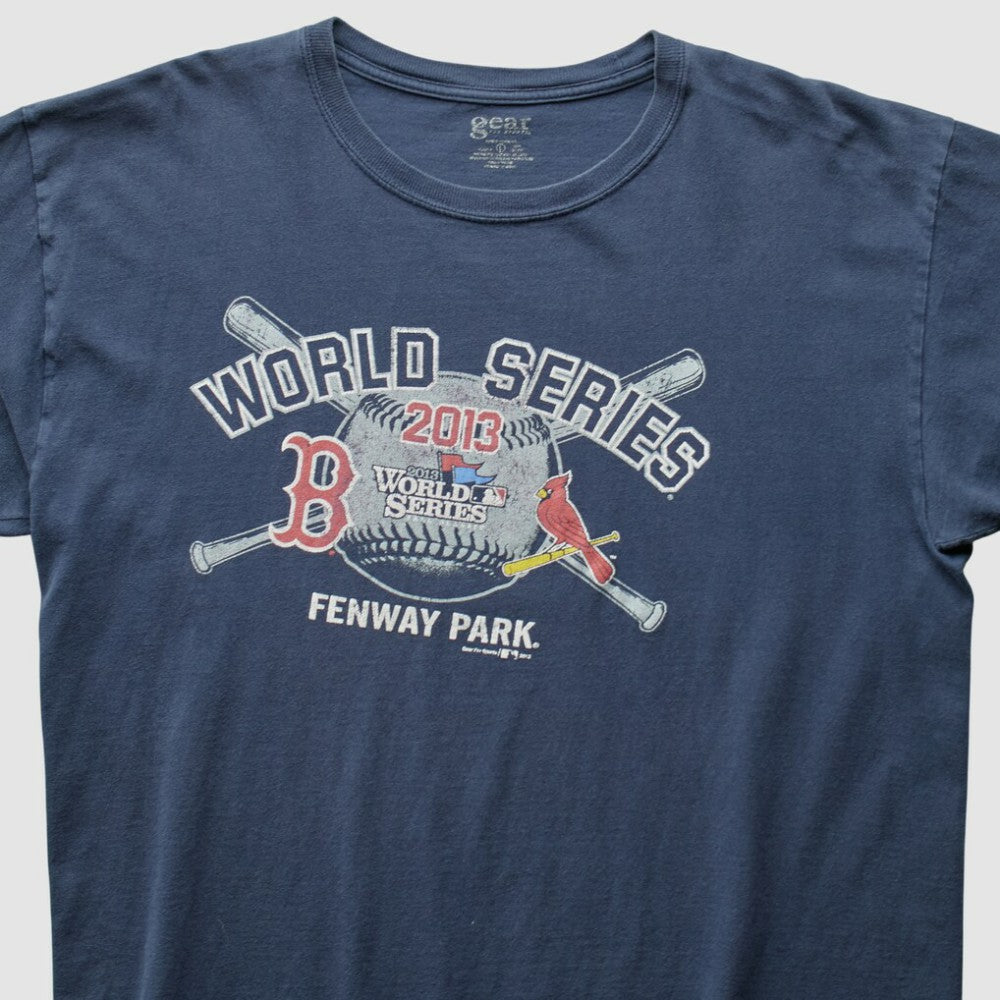 Boston Red Sox vs. St. Louis Cardinals 2013 T-Shirt Navy Vintage