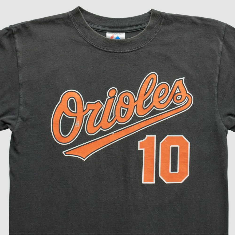 Baltimore Orioles Majestic 2000s T-Shirt Black Vintage