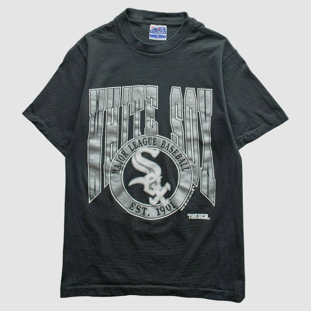 Chicago White Sox Trench 1990 T-Shirt Black Vintage