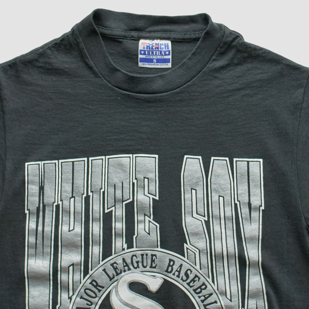 Chicago White Sox Trench 1990 T-Shirt Black Vintage