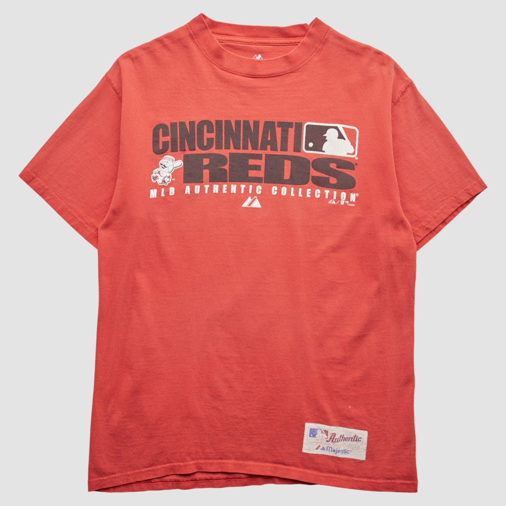 Cincinnati Reds Majestic 2008 T-Shirt Red Vintage