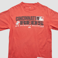 Cincinnati Reds Majestic 2008 T-Shirt Red Vintage