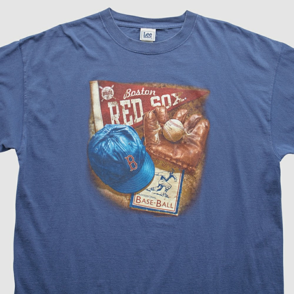 Boston Red Sox Lee Apparel 2000s T-Shirt Blue Vintage