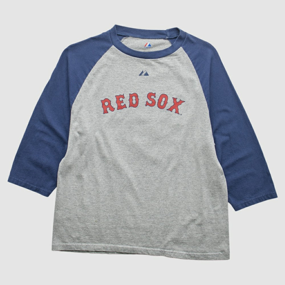 Boston Red Sox Majestic 2000s T-Shirt Gray Vintage