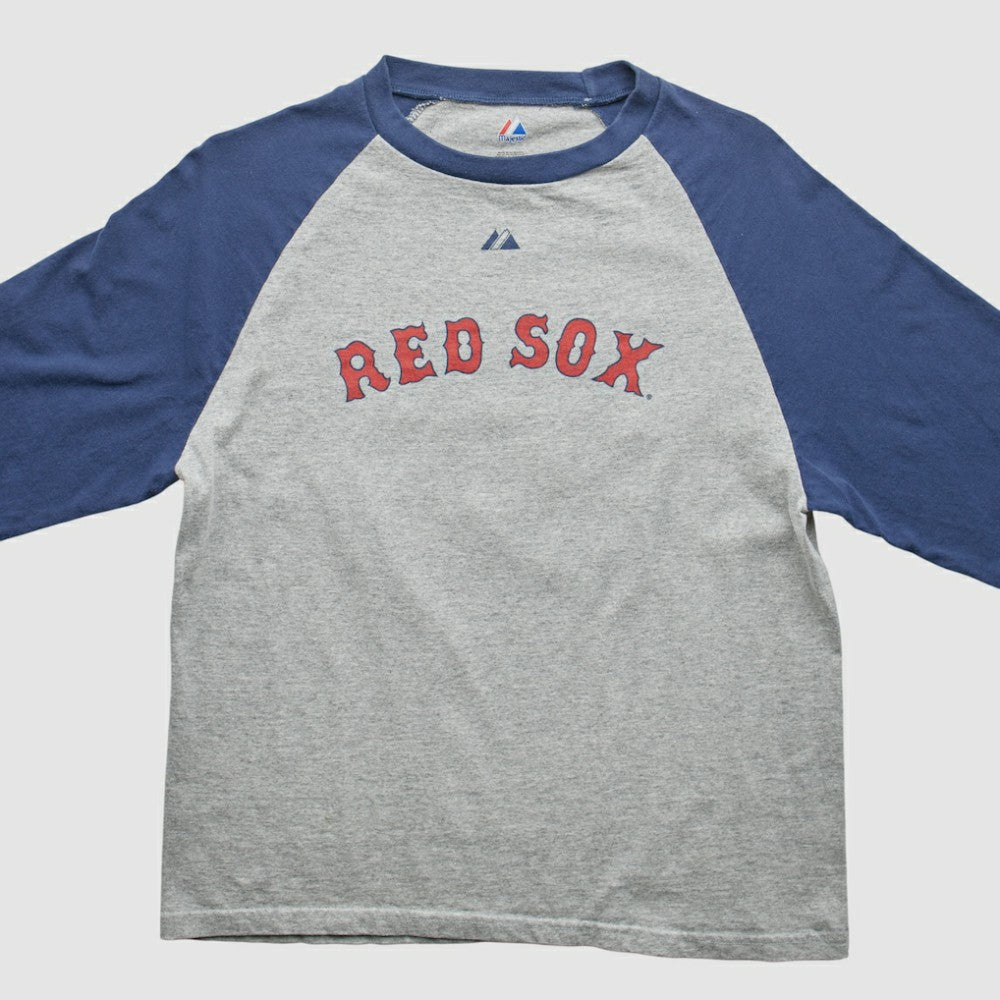 Boston Red Sox Majestic 2000s T-Shirt Gray Vintage