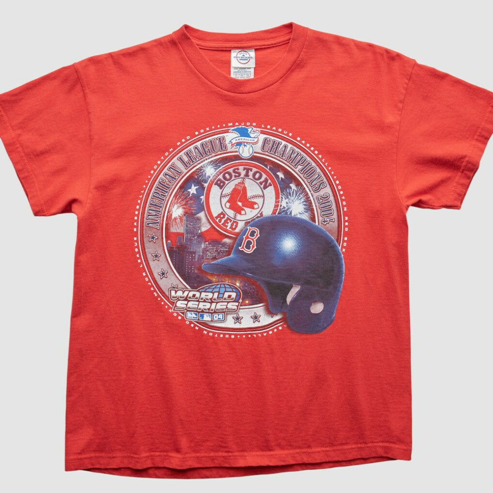 Boston Red Sox 2004 T-Shirt Red Vintage