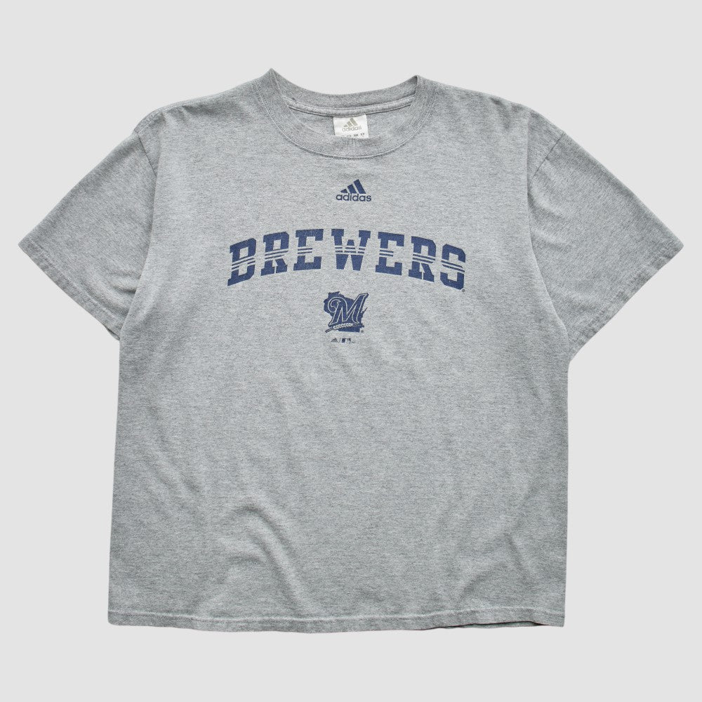 Milwaukee Brewers Adidas 2000s T-Shirt Gray Vintage