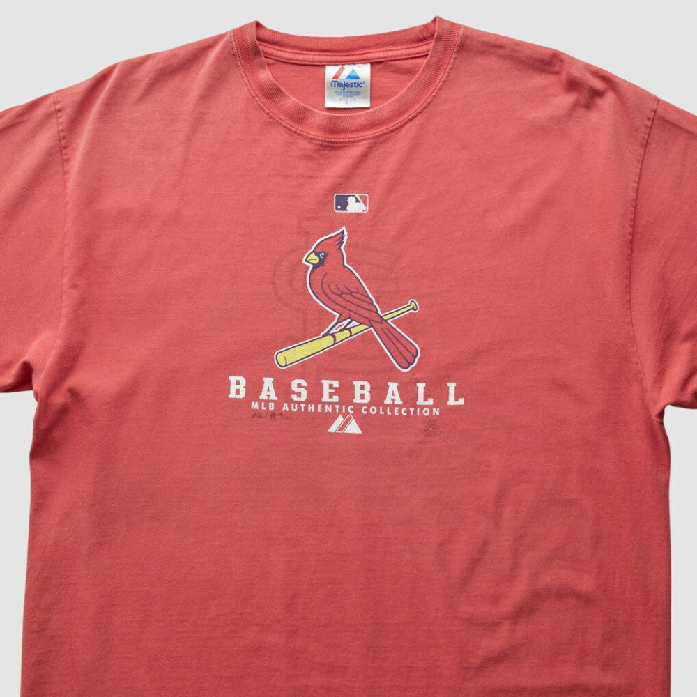 St. Louis Cardinals Majestic 2000s T-Shirt Red Vintage