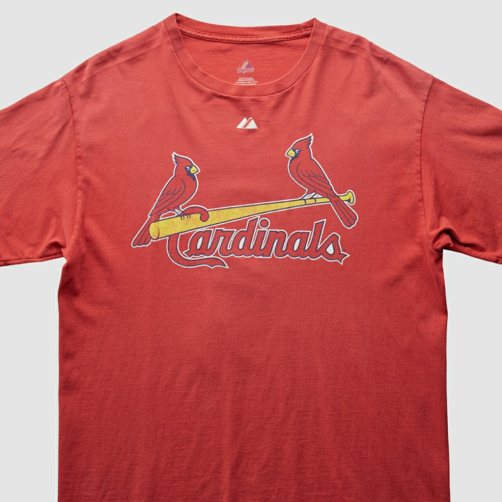 St. Louis Cardinals Majestic 2000s T-Shirt Red Vintage