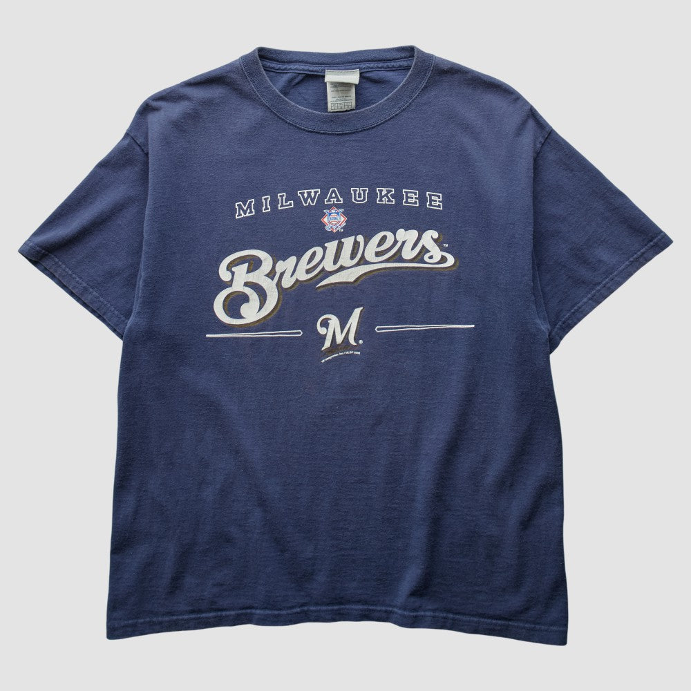 Milwaukee Brewers 2006 T-Shirt Navy Vintage