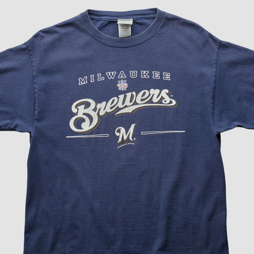 Milwaukee Brewers 2006 T-Shirt Navy Vintage