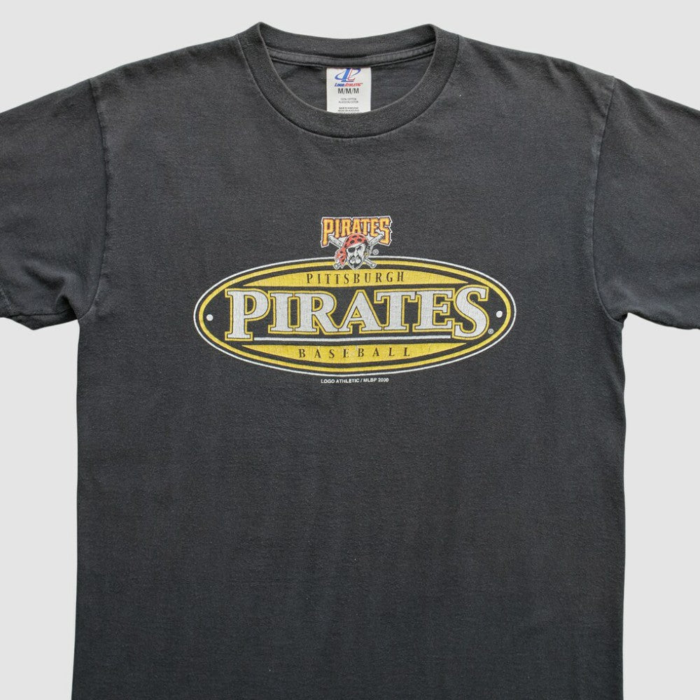 Pittsburgh Pirates Logo Athletic 2000 T-Shirt Gray Vintage