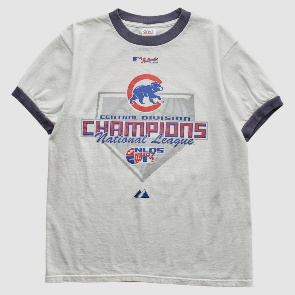 Chicago Cubs Majestic 2007 T-Shirt White Vintage