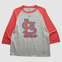 St. Louis Cardinals Majestic 2010 T-Shirt Heather Gray Vintage