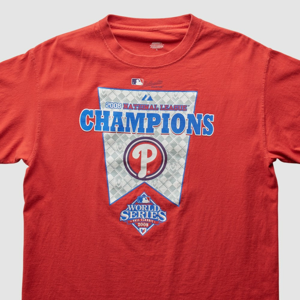 Philadelphia Phillies 2008 T-Shirt Red Vintage