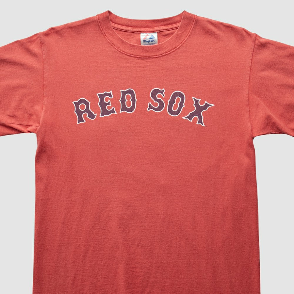 Boston Red Sox Majestic 2000s T-Shirt Red Vintage