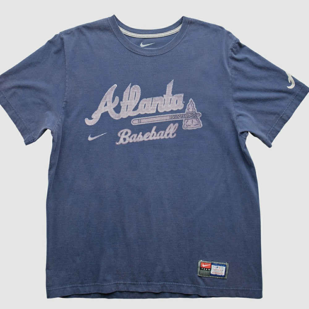 Atlanta Braves 2010s T-Shirt Blue Vintage | Nike