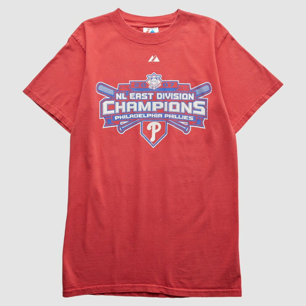 Philadelphia Phillies Majestic 2007 T-Shirt Red Vintage