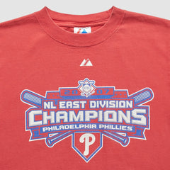 Philadelphia Phillies Majestic 2007 T-Shirt Red Vintage