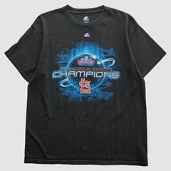 St. Louis Cardinals Majestic 2011 T-Shirt Black Vintage