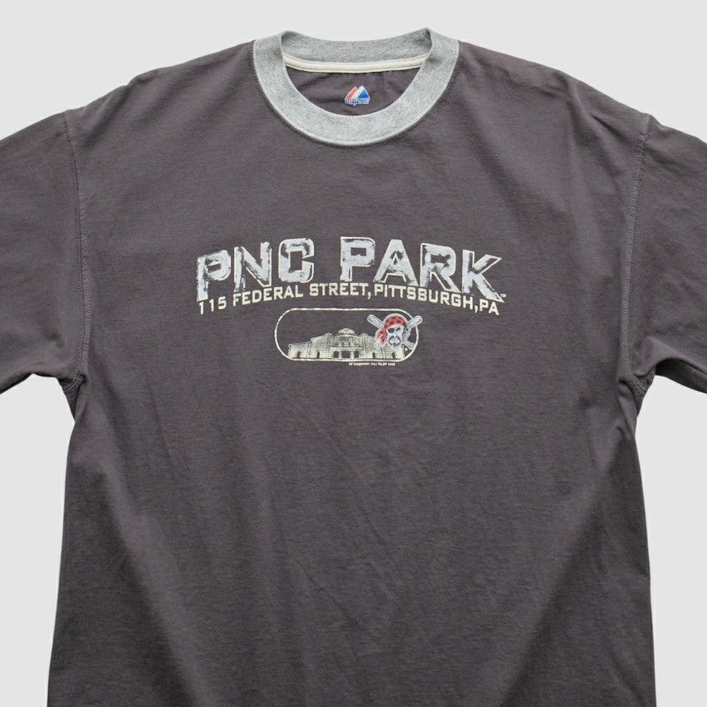 Pittsburgh Pirates Majestic 2008 T-Shirt Gray Vintage