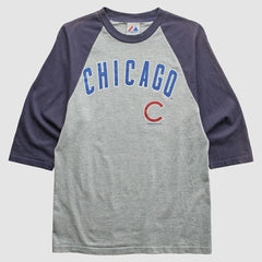 Chicago Cubs Majestic 2008 T-Shirt Heather Gray Vintage