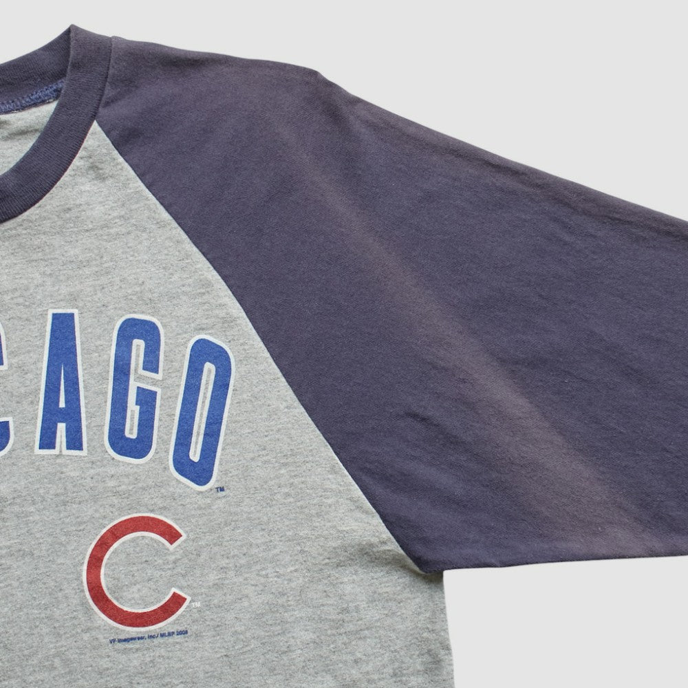 Chicago Cubs Majestic 2008 T-Shirt Heather Gray Vintage