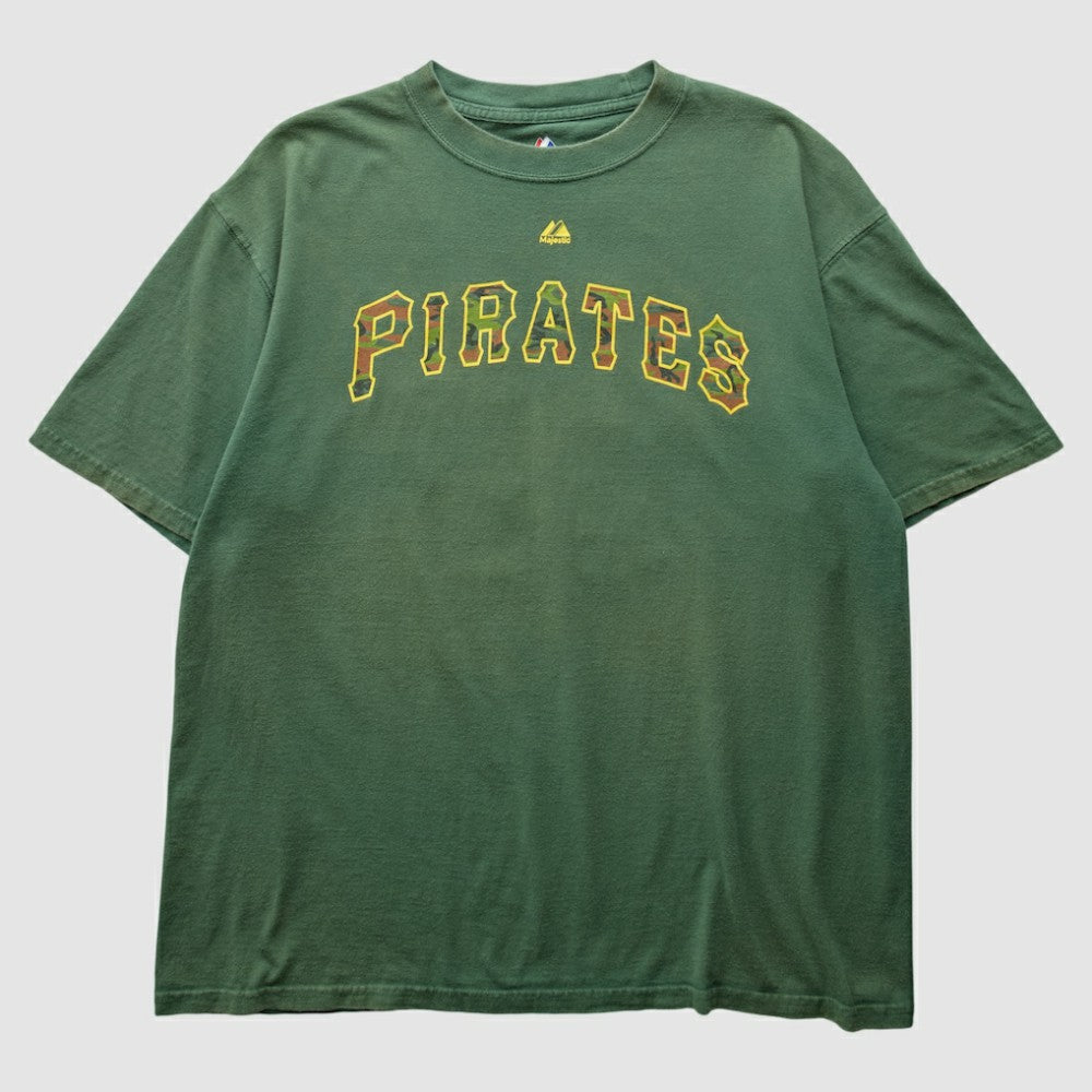 Pittsburgh Pirates Majestic 2000s T-Shirt Green Vintage