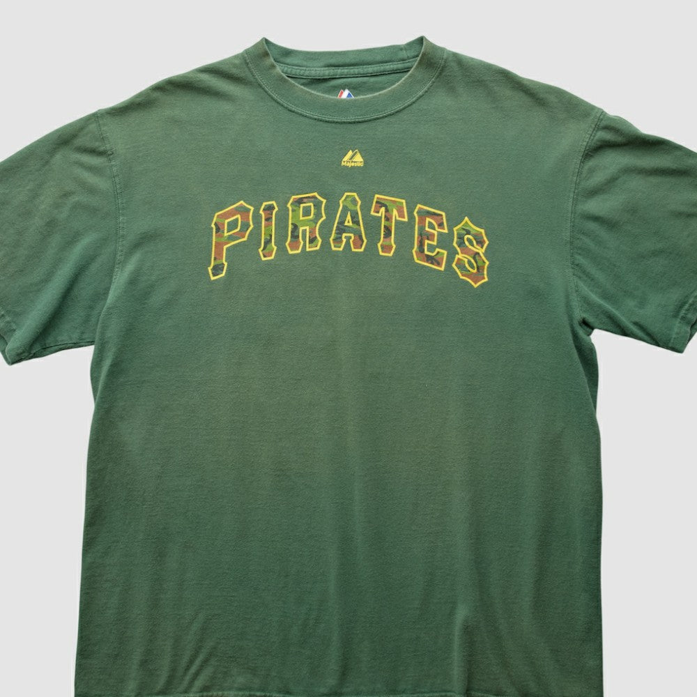 Pittsburgh Pirates Majestic 2000s T-Shirt Green Vintage