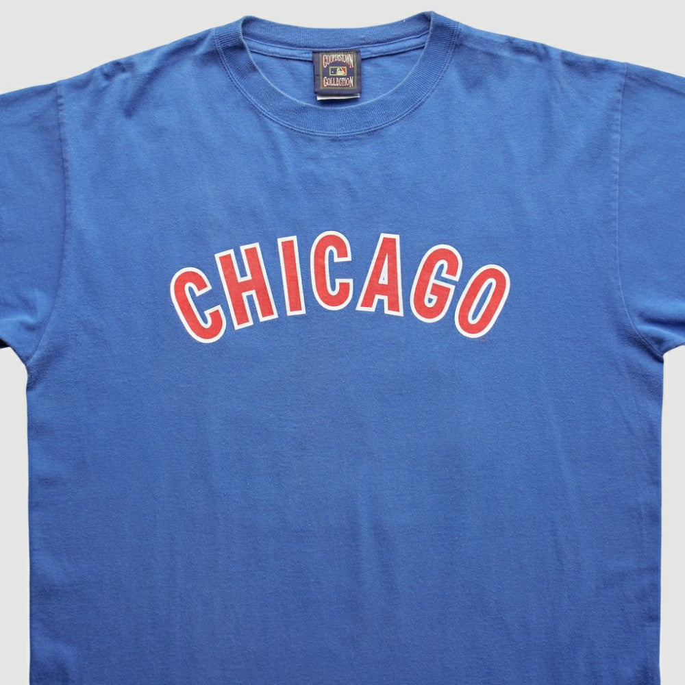 Chicago Cubs Cooperstown Collection 2000s T-Shirt Blue Vintage