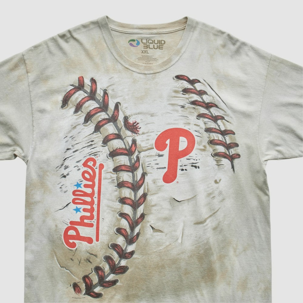 Philadelphia Phillies Liquid Blue 2014 T-Shirt Beige Vintage