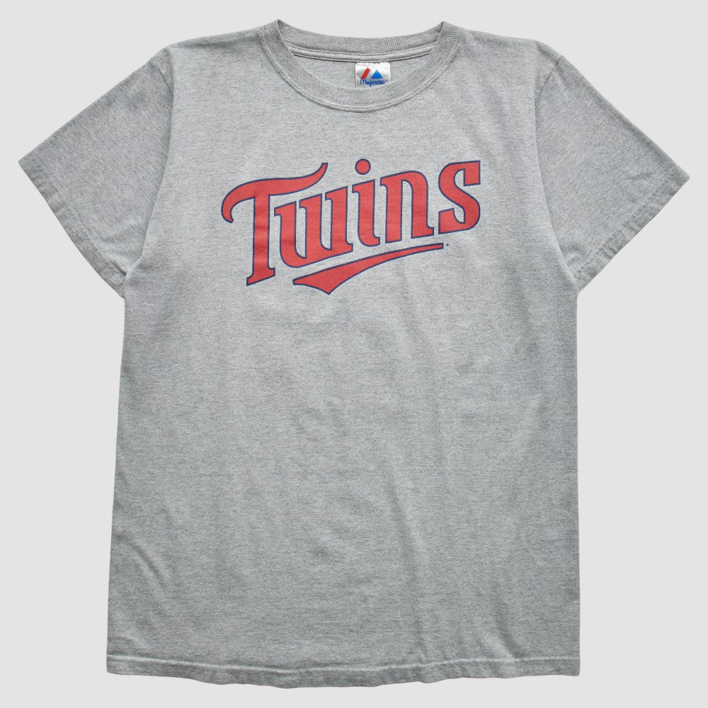 Minnesota Twins Majestic 2000s T-Shirt Gray Vintage