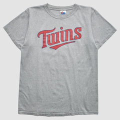 Minnesota Twins Majestic 2000s T-Shirt Gray Vintage