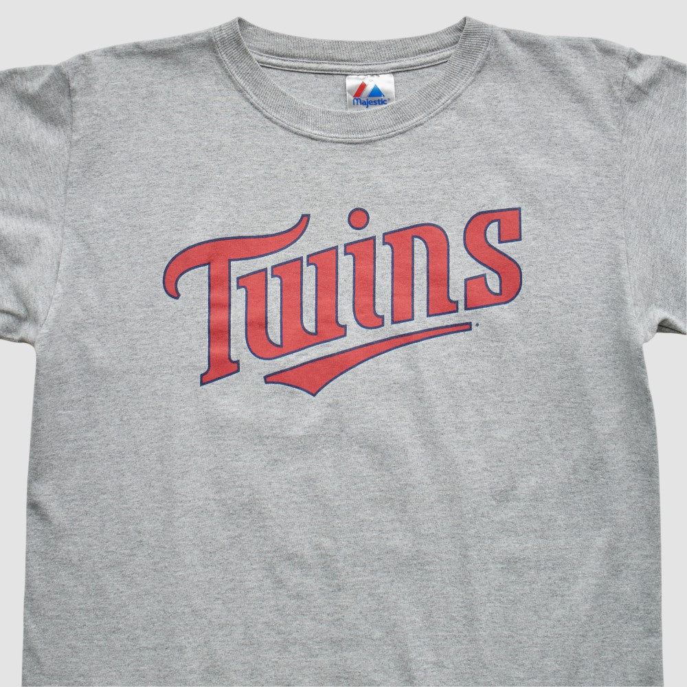 Minnesota Twins Majestic 2000s T-Shirt Gray Vintage