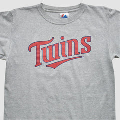 Minnesota Twins Majestic 2000s T-Shirt Gray Vintage