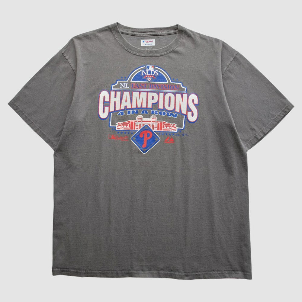 Philadelphia Phillies Majestic 2010 T-Shirt Gray Vintage