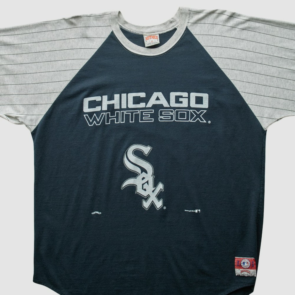 Chicago White Sox Nutmeg Mills 90s T-Shirt Navy Vintage