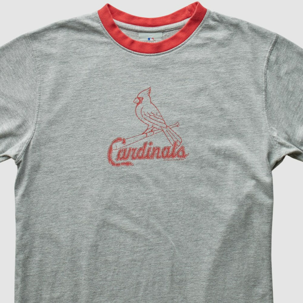St. Louis Cardinals Genuine Merchandise 2008 T-Shirt Heather Gray Vintage
