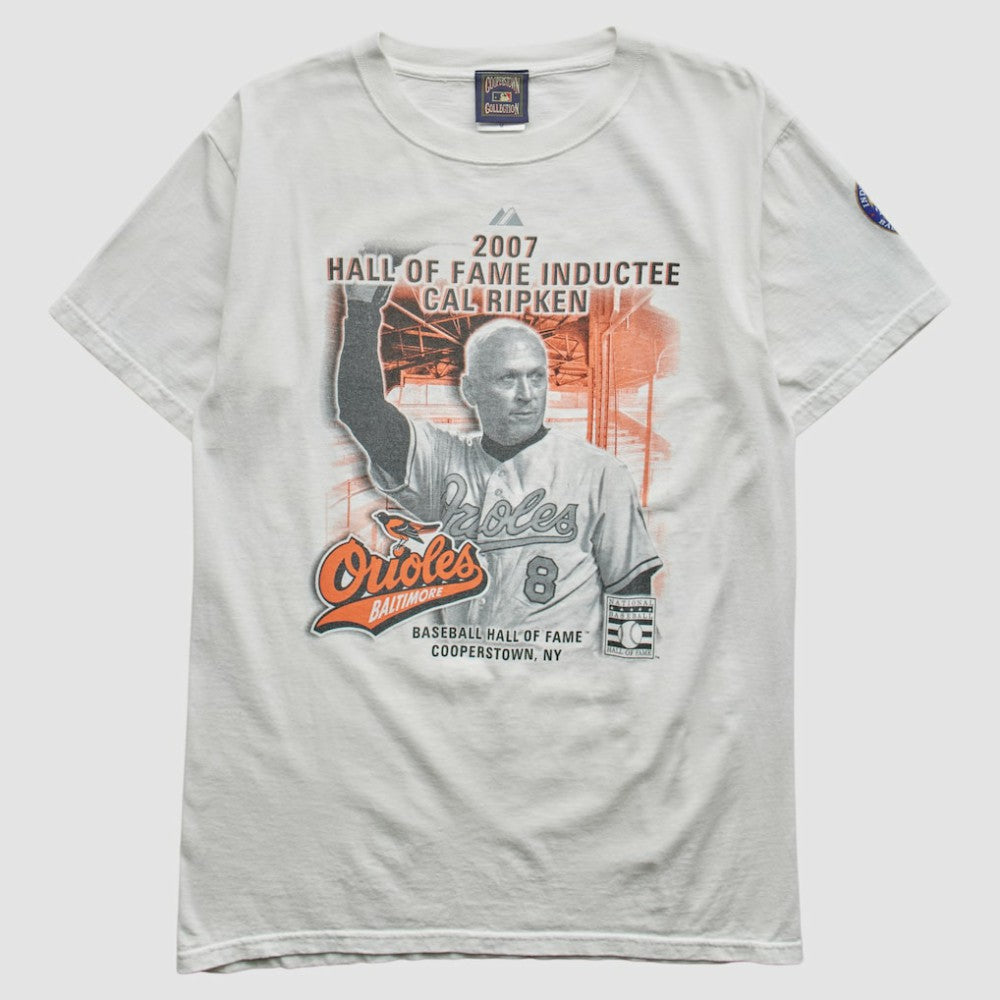 Baltimore Orioles Majestic Cooperstown Collection 2007 T-Shirt White Vintage