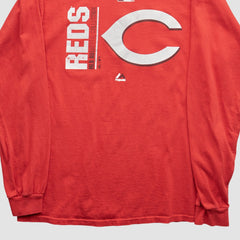 Cincinnati Reds Majestic 2000s T-Shirt Red Vintage