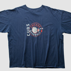 Chicago Cubs Majestic 2004 T-Shirt Navy Vintage